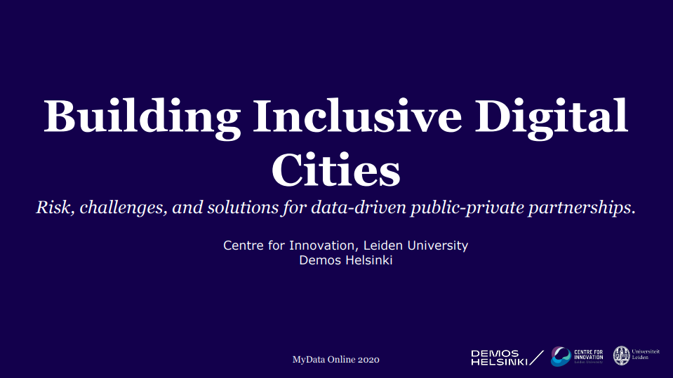 My Data 2020: Building Inclusive Smart Cities
